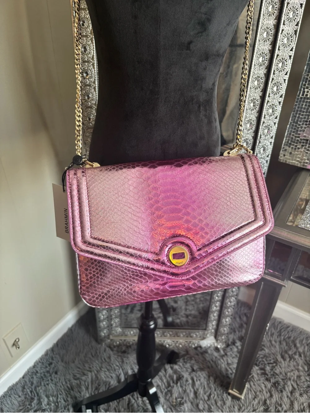 ⭐️Brahmin Rosalie Rose Water‎ Akoni Bag